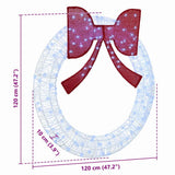 Wreath with 150 LEDs Cold white 120 cm Acrylic 42019130
