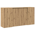 Reception Desk Artisan Oak 200x50x103.5 cm Engineered Wood 3324186