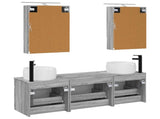 Bathroom Cabinet Set 5 pcs Grey Sonoma 50 x 14.5 x 70 cm 3406644