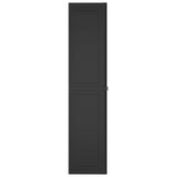 Outdoor Storage Cabinet Black 65x37x165 cm PP 364205