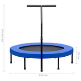 Fitness Trampoline with Handle and Safety Pad 122 cm 92489