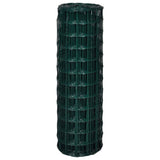 Fence Panels PVC-coated iron Green 140580