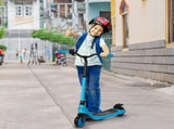 Electric Scooter, 120W Motor E-Scooter, Adjustable Height, Rear Brake for Ages 6 Years - Blue T3398P349442