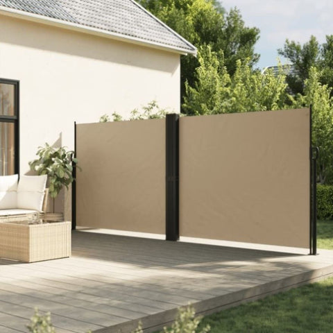 ZNTS Retractable Side Awning Beige 180x600 cm 4004645