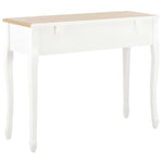 ZNTS Dressing Console Table with 3 Drawers White 280044