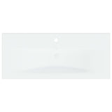 Built-in Basin with Faucet 91x39x18 cm Ceramic White 148626