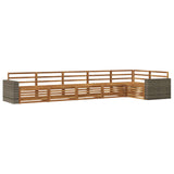 Outdoor Sofa Set 6 pcs Natural 402 x 172.5 x 73 cm 3383427