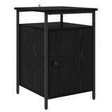 Bedside Cabinet 2 pcs Black Oak 40 x 42 x 60cm Engineered Wood 881811