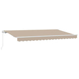 Retractable Awning Beige 400 x 200 cm Fabric 3329861