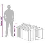 Dog House Anthracite 116.5x153x81.5 cm Galvanised Steel 171541