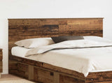 Headboard with Headboard Old Wood 150 cm Engineered wood 887756