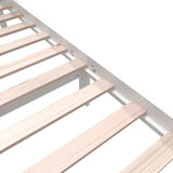 Bed Frame without Mattress White Solid Wood Pine Super King 3101364