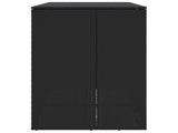 Box Garbage Bin Box 2 pcs Black 130 x 80 x 115 cm Polyethylene 42008242