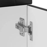 Kitchen Base Cabinet Porto Black Engineered Wood 853978