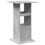 ZNTS Bar Table with Storage Concrete Grey 60x60x102 cm Engineered Wood 854331