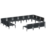 Garden Sofa Set Anthracite Steel 3379022