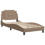 Bed Frame without Mattress "Zadar" Cappuccino 80x200 cm Faux Leather 3208146