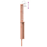 Outdoor Shower 246 cm Solid Douglas Wood and Stainless Steel 886354