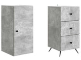 Cabinet Set 2 pcs Concrete Grey 34.5 x 34.5 x 90 cm 3416892
