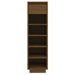 Shoe Cabinet Honey Brown 30x34x105 cm Solid Wood Pine 813558