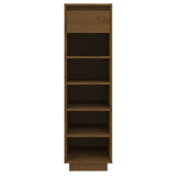 Shoe Cabinet Honey Brown 30x34x105 cm Solid Wood Pine 813558