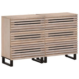 Sideboards 2 pcs 60x34x75 cm Solid Wood Mango 3217084
