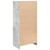 Cabinet with Drawer Concrete Grey 55.5x34x119.5 cm Engineered Wood 861646