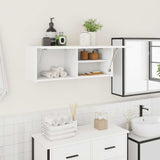 Bathroom Wall Cabinet White 80x25x30 cm Engineered Wood 860076