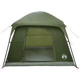 Cabin Tent Olive Green 244 x 213 x 183 cm Polyester and Steel 42029025