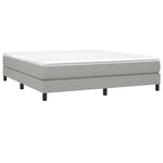 Bed Frame without Mattress Light Grey 180x200 cm Super King Fabric 3120532