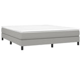 Bed Frame without Mattress Light Grey 180x200 cm Super King Fabric 3120532