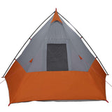 Tipi Tent with Roof Grey and Orange 383 x 338 x 217 cm Taffeta 42001168