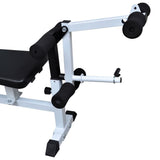 Weight Bench with Weight Rack, Barbell and Dumbbell Set 120 kg 275378