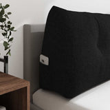 Back Pillow Black 140 x 24 x 50 cm Fabric 42014501