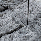 Shaggy Rug High Pile NAVARRA Light Grey 240x340 cm Polyester 4102858