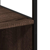 ZNTS Bathroom Cabinet Brown Oak 35x37.5x166 cm Engineered Wood 849248