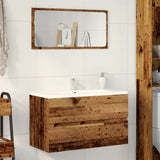 Bathroom Hanging Cabinet Old Wood 80x38.5x45 cm Engineered Wood 856246
