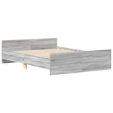 Bed Frame without Mattress Grey Sonoma 120x200 cm 3203745