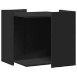 Cat Litter Box Enclosure Black 53x53x51 cm Engineered Wood 857752
