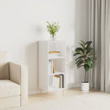 Sideboard High Gloss White 34.5x32.5x90 cm Engineered Wood 828718