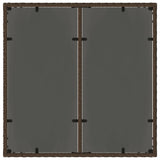 Garden Dining Set 7 pcs Brown Poly rattan 3334866