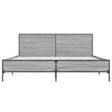 Bed Frame without Mattress Grey Sonoma 135x190 cm Double 3280030