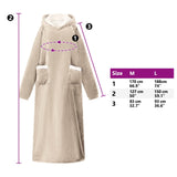 Blanket Hoodie Beige L Fleece and Flannel 42017184