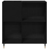 Record Cabinet Black Oak 85 x 38 x 89 cm Engineered Wood 862910