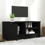 TV Cabinet Black 80x35x36.5 cm Engineered Wood 811468