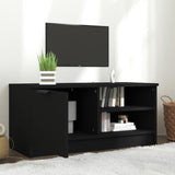 ZNTS TV Cabinet Black 80x35x36.5 cm Engineered Wood 811468