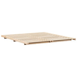 Floor Bed Frame Brown 180 x 200 cm Solid pine wood 873061