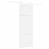 Sliding Door White 73.5 x 198.5 cm Solid Pine Wood 3333551