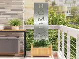 Garden Privacy Screen Silver 32 x 140 cm Galvanised steel 876271