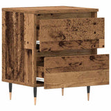 Bedside Cabinet 2 pcs Old Wood 40 x 35 x 50 cm Engineered Wood 863463